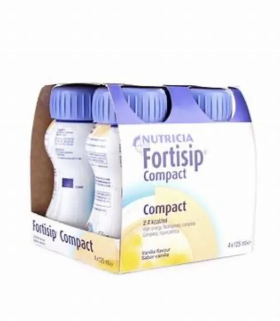 Fortisip compact Vanilla 24x 125ml expiry 10/24 Factory Sealed High Protein