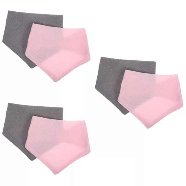 6 pcs Baby Triangle Bibs Baby Bandana Toddler Drool Bibs For Drooling And