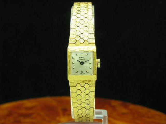 EMKA GENEVE GOLD Mantel Stainless Steel Hand Wound Watch Caliber As 1977 246.61 PicClick UK