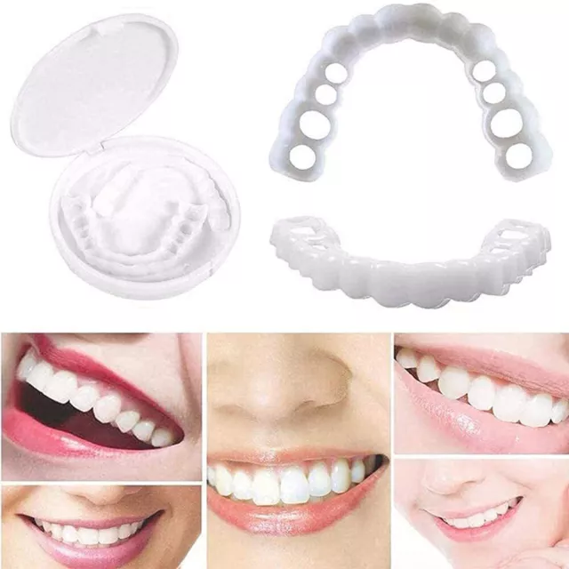 1 set impiallacciatura dentale cosmetica denti extra sottili sbiancamento denti silicone