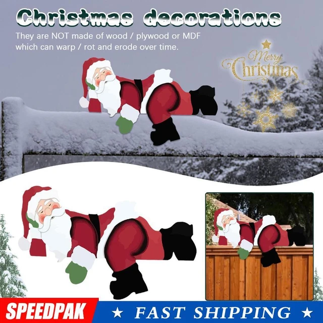 Weihnachtsgarten Zaun Peeker Weihnachtsmann, Elch, Schneemann Weihnachten L8C9 Outdoor D4X7