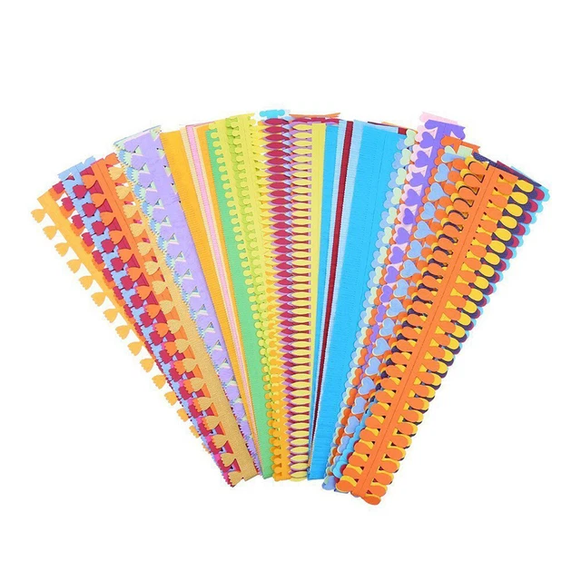 80 un. tiras de papel de plumas de flores 8 estilos artesanales hacer flores de papel para chatarra