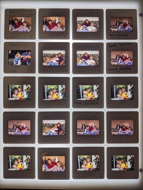 Dw4-405 Doug Davidson, Cindy Fisher Lot (20) 35Mm Orig Slide Via Dianna Whitley