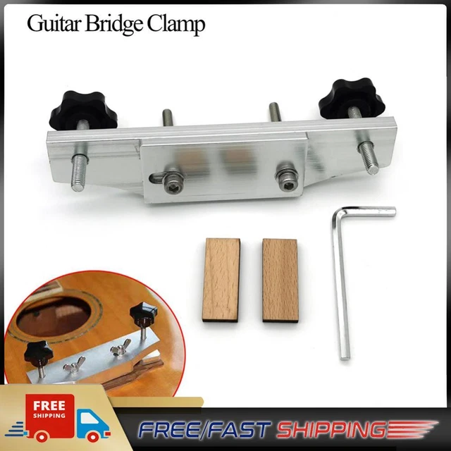 Acoustic Guitar Fixture Bonding Bridge Clamp Clip Stainless Steel Luthier Tools