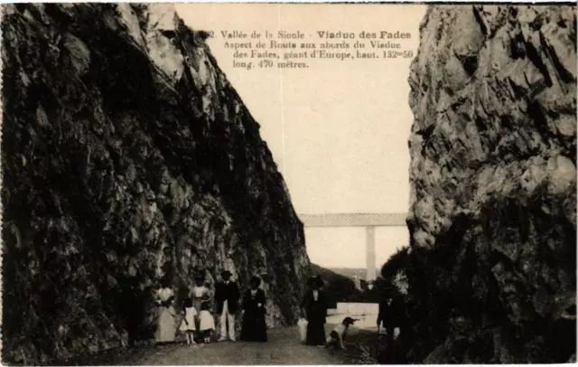 CPA Sioule Valley - Viaduct des Fades - Road appearance near..(222131)