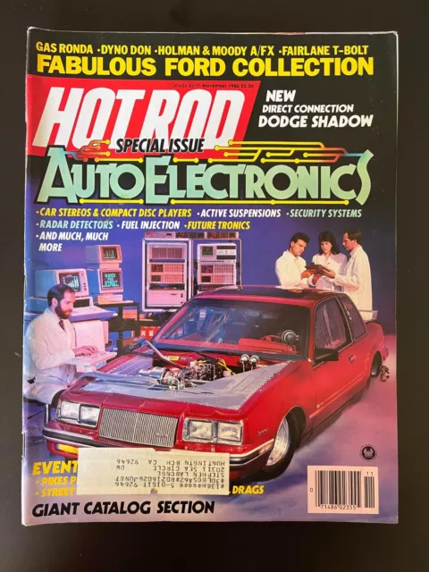 Vintage Hot Rod Magazine November 1986 Muscle Cars Hot Rods Motors Auto