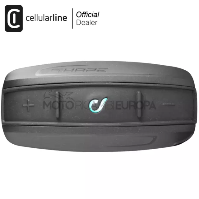 Interfono Cellularline Shape Pilota e Passeggero Pack singolo Auricolare Cuffia