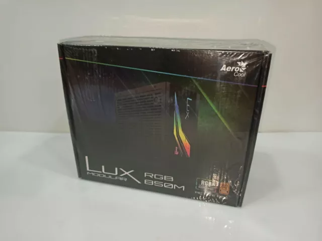 Fuente Aerocool LUX RGB 850M 850W 80 Plus Bronze Modular