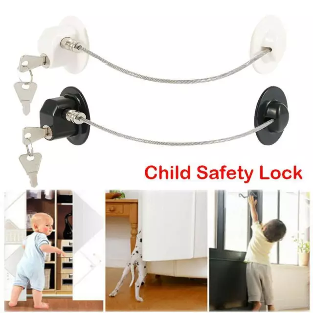 Baby Cabinet Cupboard Fridge Safety Lock Drawer Proof Child Kid Window Door hg