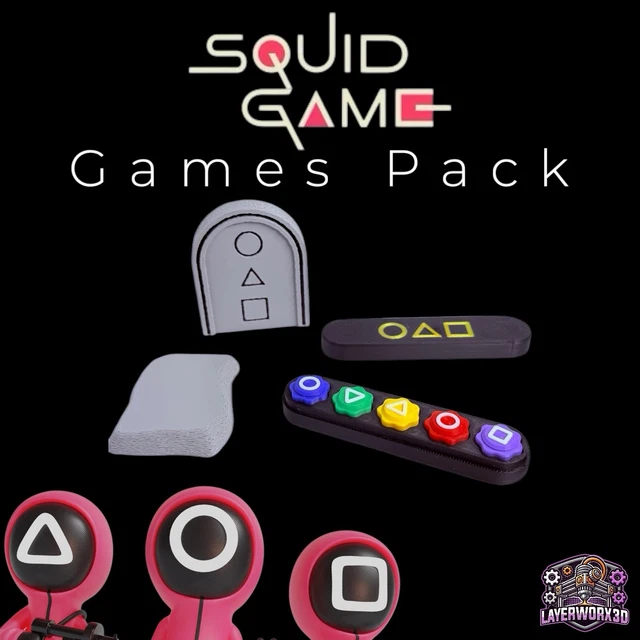 SQUID GAME SEASON two Gong-Gi and flying stone gift set 3D printed £14. ...