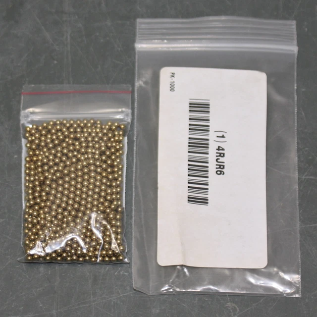 (1000) Thomson Brass Precision Balls 4RJR6, 1/8", CDA 270, Grade 200, Bearing