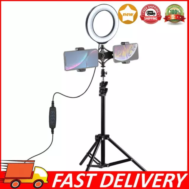 LED Selfie Ring Light Studio Video Photo Light Phone Holder Tripod for Makeup