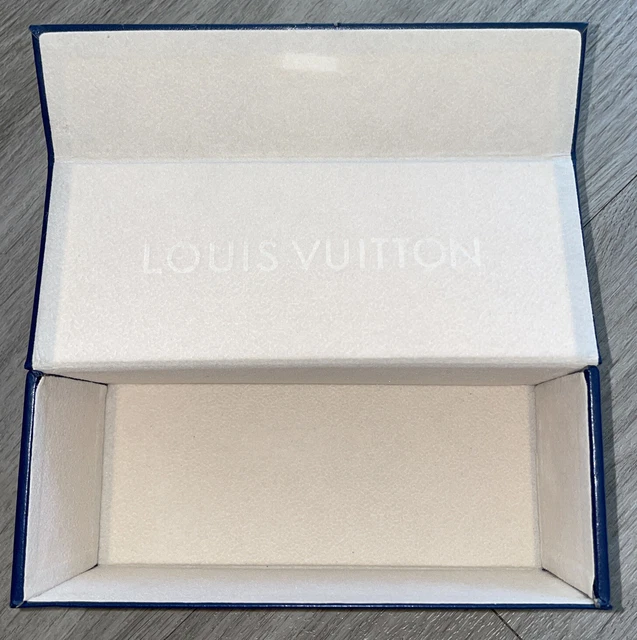Louis Vuitton glass case Glasses Hard Case Blue Magnetic