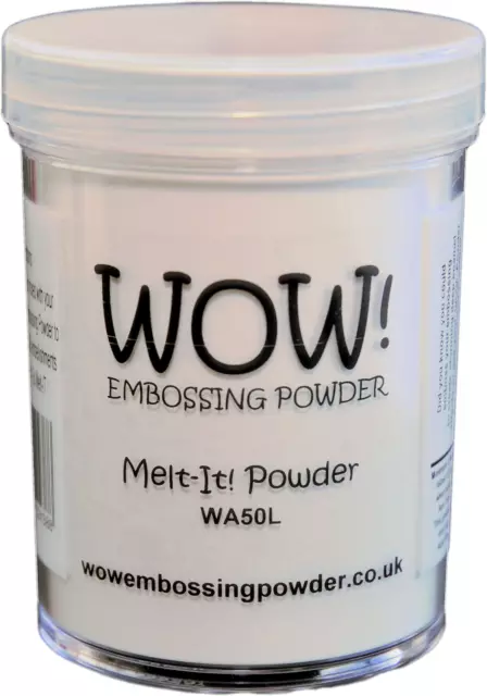 Wow Melt It Powder 160ml Jar Make 3D Embellishments With Embossing Powders WA50L