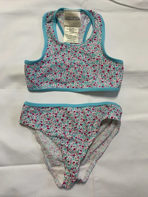 Bikini vintage Laura Ashley Madre e Bambino età 4-5 anni