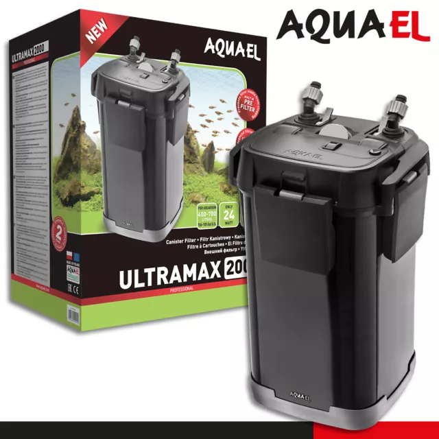 Aquael Filtre Ultramax 2000 Externe Aquarium Traitement De L'Eau Poissons