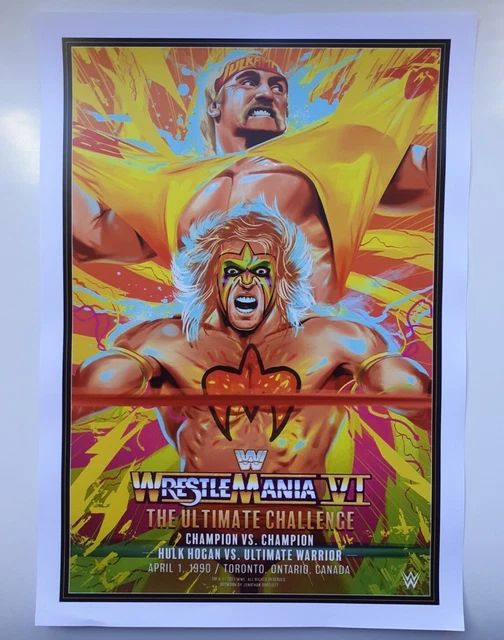 *HH* WRESTLING 20 Poster WF wwe Posters Wrestler WresteMania wwf Hulk