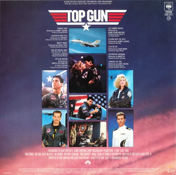 Various - Top Gun (Original Motion Picture Soundtrack) (LP, Album) (Very Good (V 2