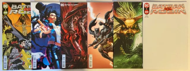 BATMAN vs ROBIN #1 lot of 6 w/VARIANTS Mark Waid Mahmud Asrar 2022 NM 1st prints