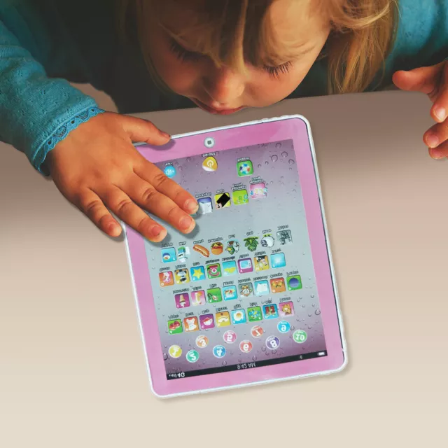 Learning Machine Tablet English Educational Toy for Toddlers Kids (Pink)