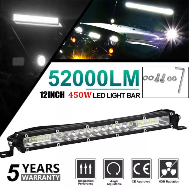 12V LED Work Light Bar Flood Spot Lights Driving Lamp Offroad Car For Truck SUV~