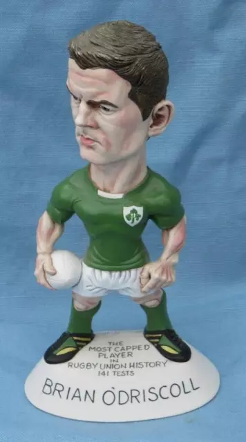 9" Grogg Figure Brian O Driscoll Signed Ltd Ed 145/500 With Cert World Of Groggs