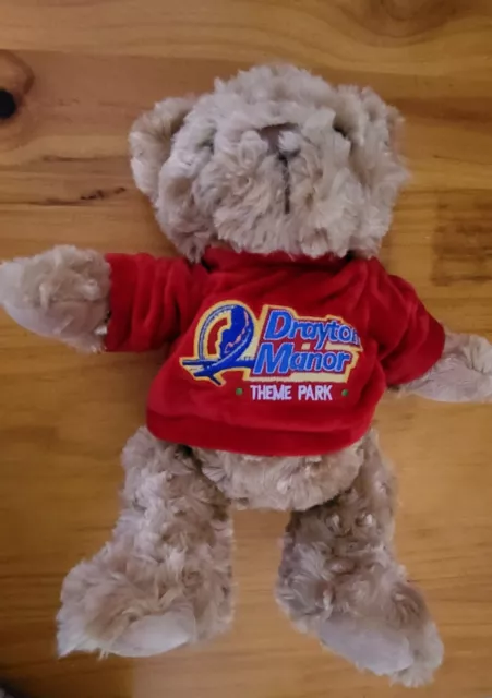 Drayton Manor Theme Park Red Teddy Bear Soft Toy