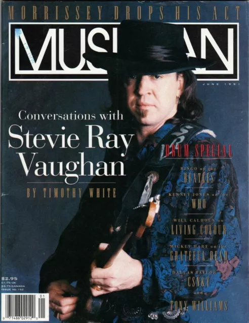 Musician Magazine June 1991 Stevie Ray Vaughan Beatles CSNY Who Living Colour