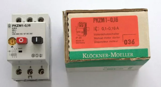 Klöckner Moeller Motorschutzschalter PKZM1-0,16  NEU OVP