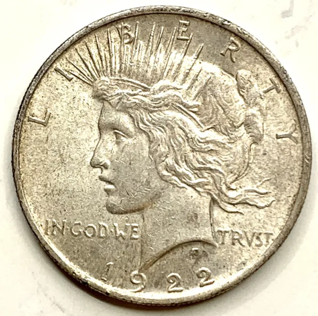 1922 P PEACE DOLLAR VAM 7 TOP 50 DDR DBLE WING Silver Philadelphia Mint Raw Coin