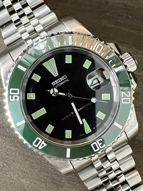 Orologio Seiko Presage 40,5mm Verde Cinturino Pelle Marrone SSA459J1
