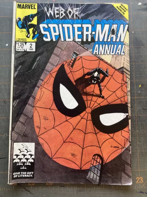 Web of Spiderman Annual 2, NM- (9.2) Art Adams art! VG