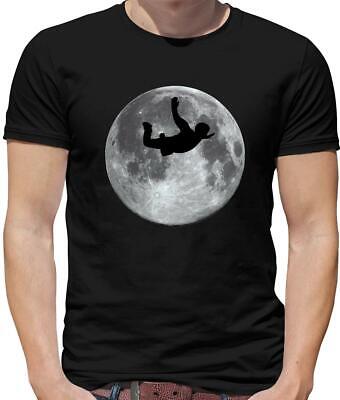 Sky Diving Moon Mens T-Shirt - Dive - Diver - Skydive - Skydiving - Free Falling