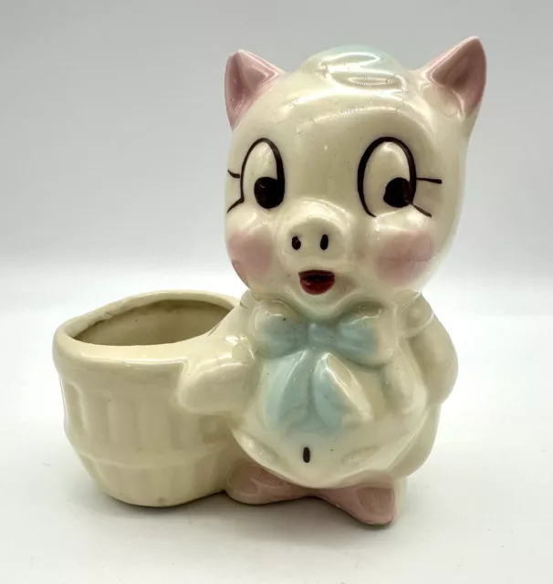 Vintage Shawnee Pottery Porky Pig Ceramic Planter