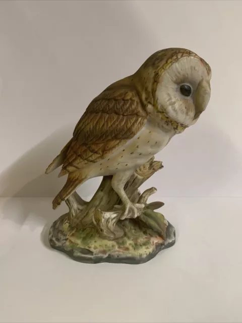 Maruri Barn Owl 🦉 Sculpture Bisque Porcelain The Chancery Collection.