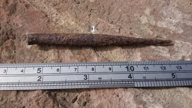 Rare Roman leather workers iron punch found near Fort site Tadcaster Yorks L34e