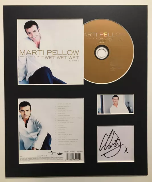 MARTI PELLOW - Signed Autographed - SINGS THE HITS OF WET WET WET- Album Display