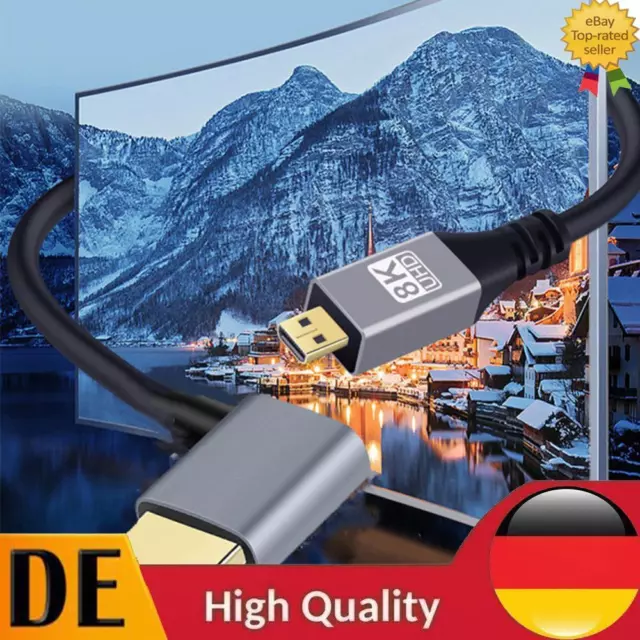 0.5/1/2M Cord Micro HDMI-Compatible To HDMI-Compatible Cable for Camera Tablet