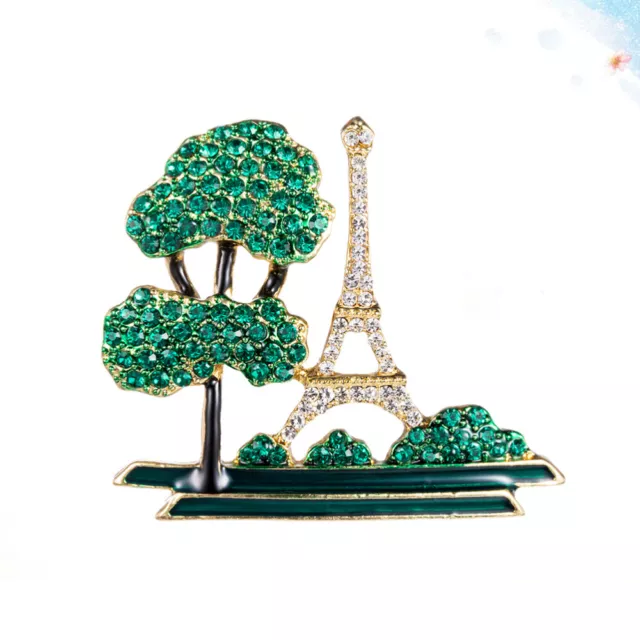 Luxus-Corsage-Schmuck, Eiffelturm-Muster, Metallbrosche