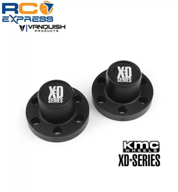 Cubos centrales Vanquish serie XD negros anodizados VPS07720