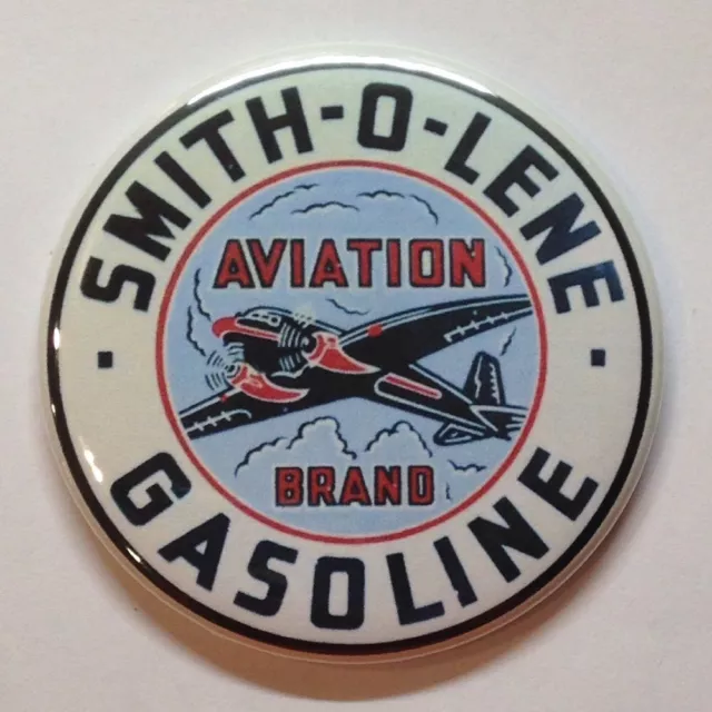 Smith-O-Lene Gasoline Aviation Advertising Pocket Mirror Vintage Style