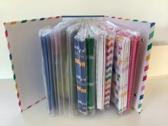Card Making Kit 50 Envelopes , Cards, Scallops Shapes, 2  Packs Clear Stamps