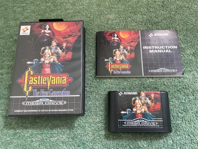 CASTLEVANIA THE NEW Generation Sega Megadrive Mega Drive Complete PAL