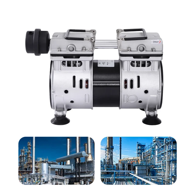 ÖLFREI LUFTKOMPRESSOR LEISE Vakuumpumpe Kompressor Druckluft 400W 1440rpm 285008296958