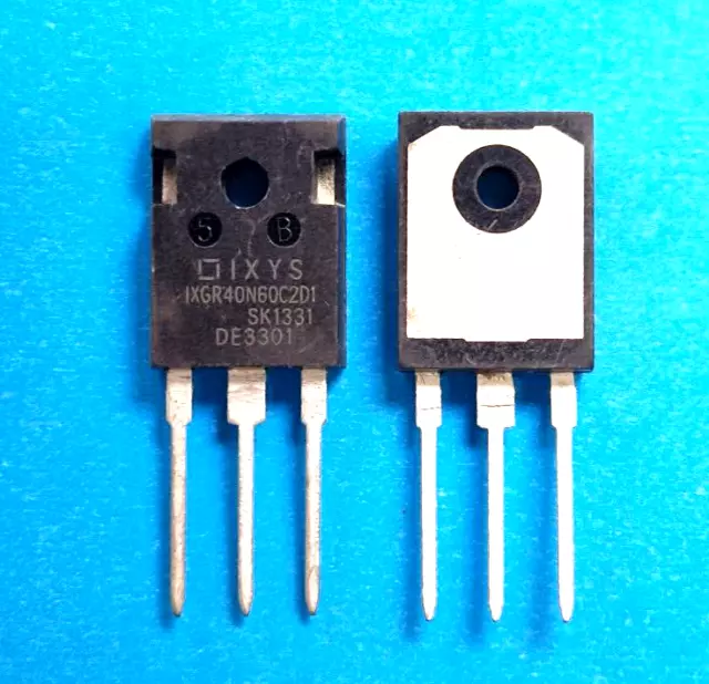 2 x Transistoren  IXGR40N60C2D1, TO-247 Transistor 600V 56A, nicht isoliert NEU!