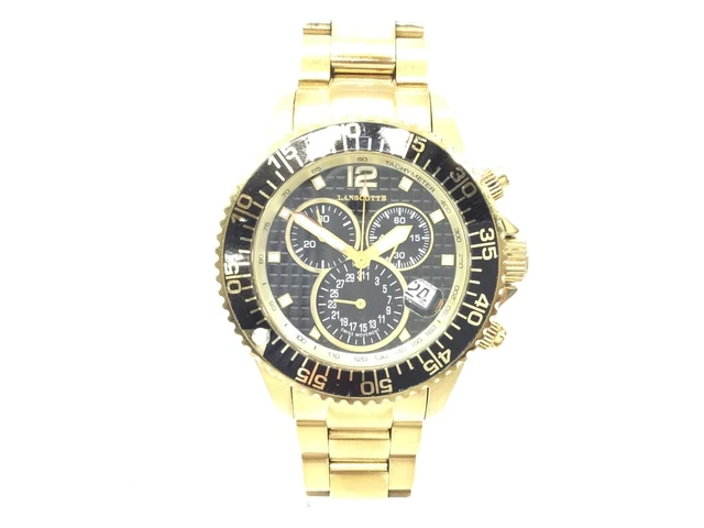 RELOJ PULSERA PREMIUM CABALLERO LANSCOTTE ORO DE LEY 18141915