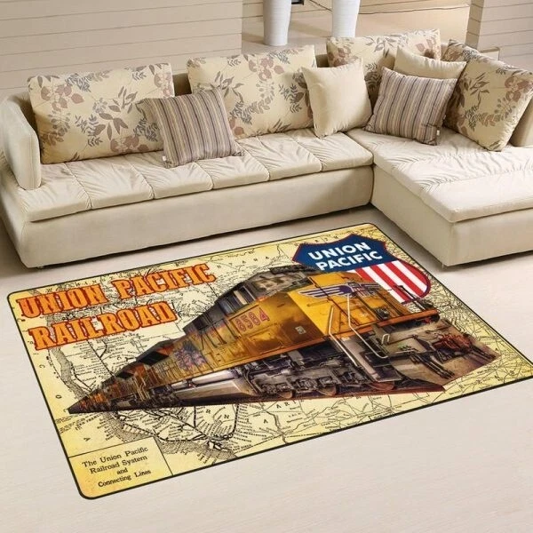 Union Pacific Railroad Railway Train Doormat Funny Railroad Doormat New Gift