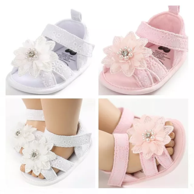 Scarpe Pram alla moda neonata bambina neonata principessa abito scarpe sandali