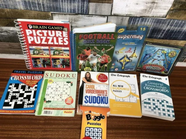 Puzzlers Bundle ~ Sudoku, Crosswords, Brain Games, Football Quiz, Boggle + More