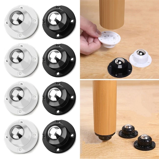 Pulley Furniture Casters Universal Wheel Base Roller Mini Swivel Wheels